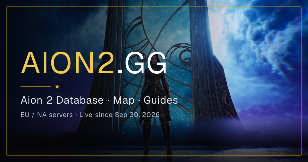 Aion 2 Patch Notes, Hotfixes & Maintenance | Aion2.gg